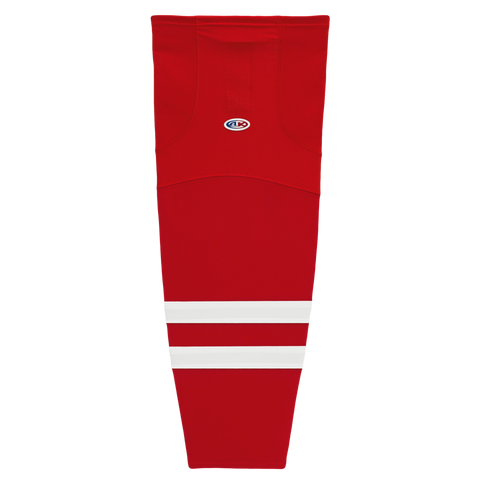 Athletic Knit (AK) HS2100-527 2013 Carolina Hurricanes Red Mesh Ice Hockey Socks
