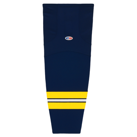 Athletic Knit (AK) HS2100-589 2011 University of Michigan Wolverines Navy Mesh Ice Hockey Socks