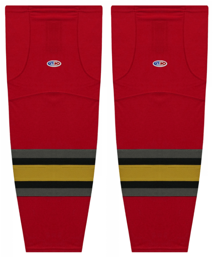 Athletic Knit (AK) HS2100-763 2021 Las Vegas Golden Knights Reverse Retro Red Mesh Ice Hockey Socks