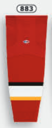 Athletic Knit (AK) HS2100-883 2013 Calgary Flames Red Mesh Ice Hockey Socks