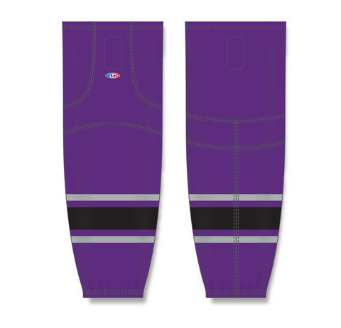 Athletic Knit (AK) HS2100-953 New Los Angeles Kings Third Purple Mesh Ice Hockey Socks