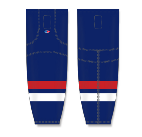 Athletic Knit (AK) HS2100-980 2005 Team USA Navy Mesh Ice Hockey Socks