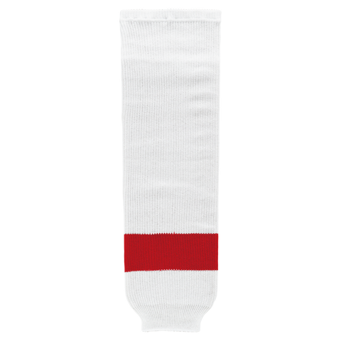 Athletic Knit (AK) HS630-203 Detroit Red Wings White Knit Ice Hockey Socks