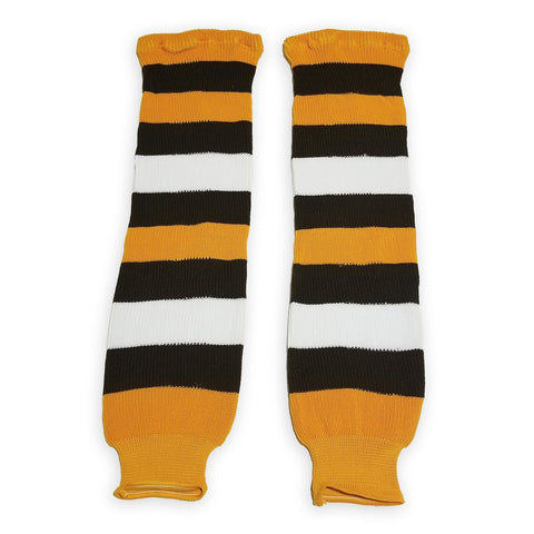 Modelline 1931-32 Boston Bruins Vintage Gold/Brown/White Knit Ice Hockey Socks