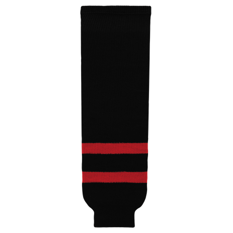 Athletic Knit (AK) HS630-336 Ottawa Senators Black Knit Ice Hockey Socks