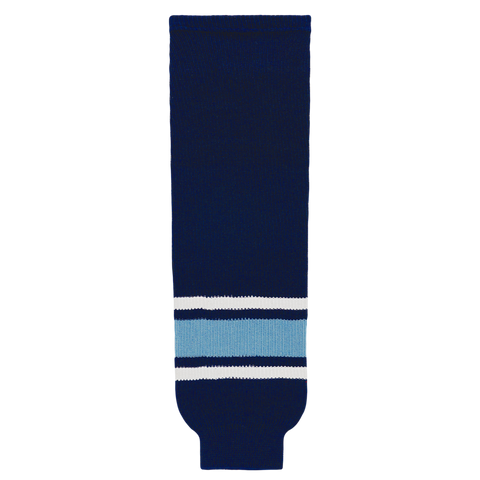 Athletic Knit (AK) HS630-340 University of Maine Black Bears Navy Knit Ice Hockey Socks