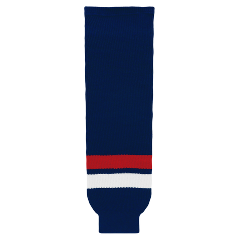 Athletic Knit (AK) HS630-980 2005 Team USA Navy Knit Ice Hockey Socks