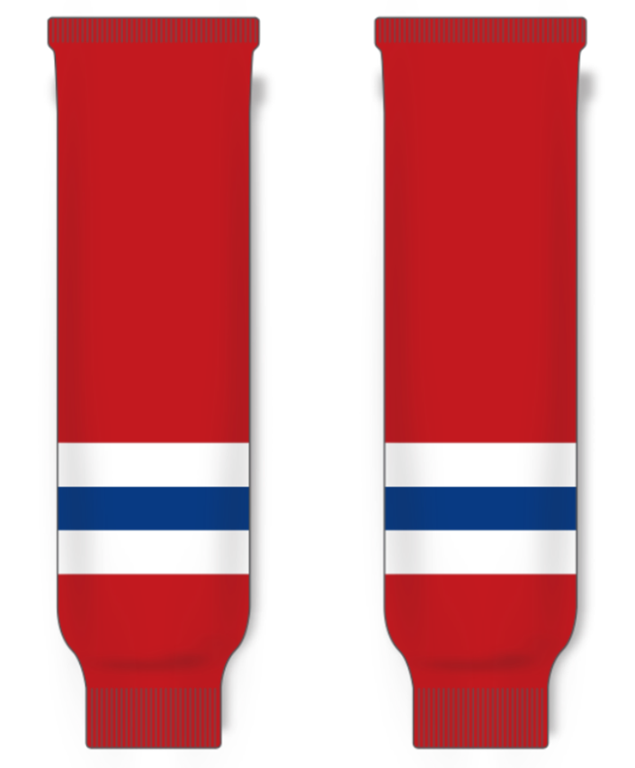 Modelline Hamilton Dukes Red Knit Ice Hockey Socks