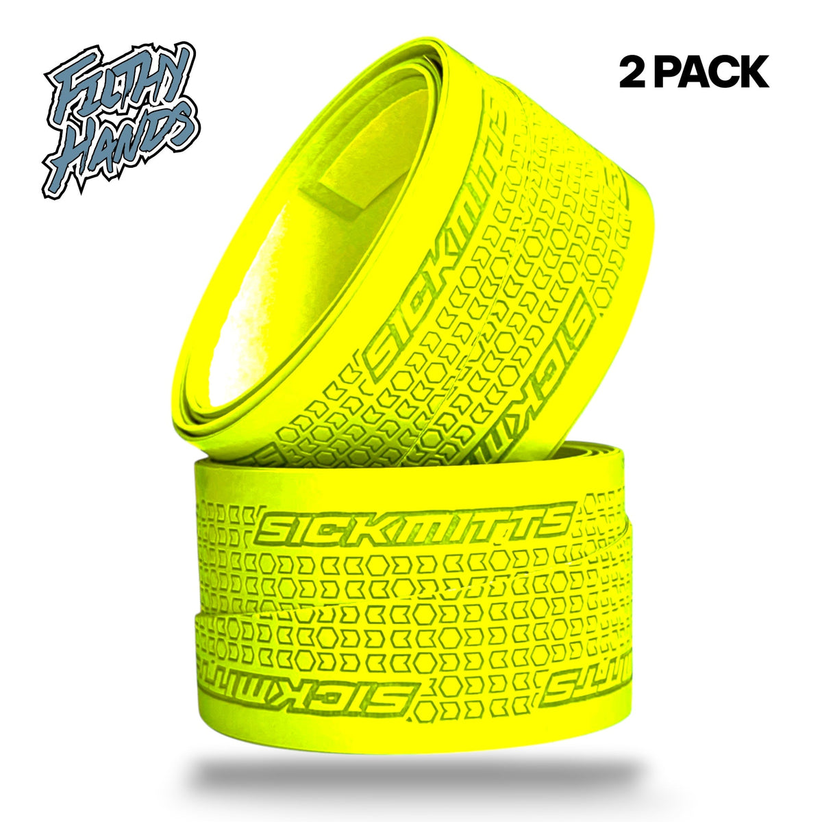 Filthy Hands Grip Tape Neon Yellow 2-Pack, 0.5MM