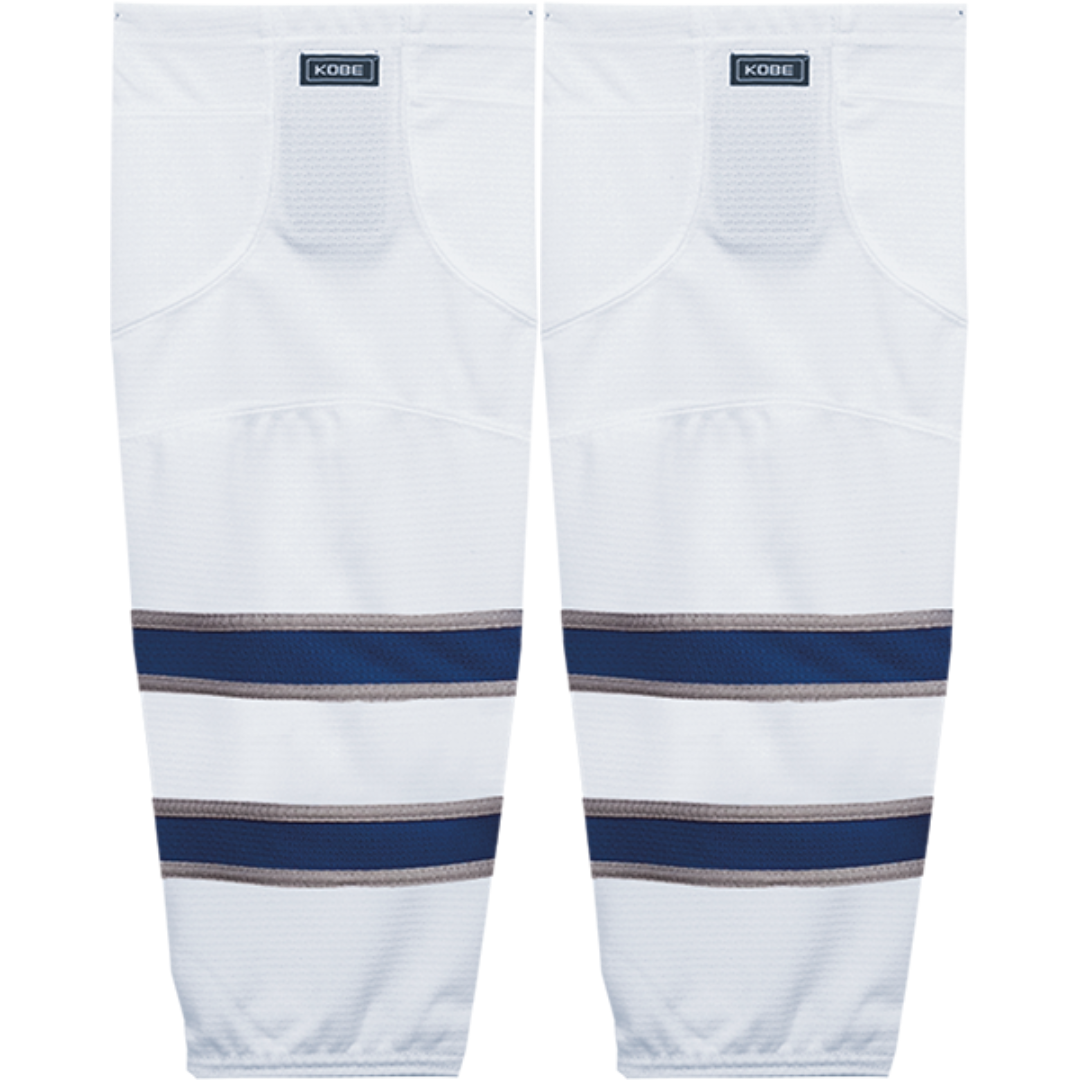 Kobe Sportswear K3GS03H Pro Series Winnipeg Jets White Mesh Ice Hockey Socks