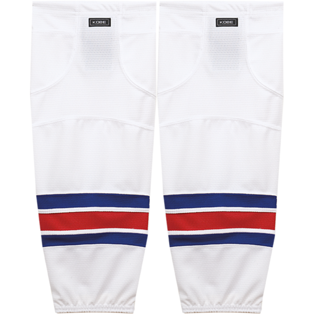 Kobe Sportswear K3GS18H Pro Series New York Rangers Home Mesh Ice Hockey Socks
