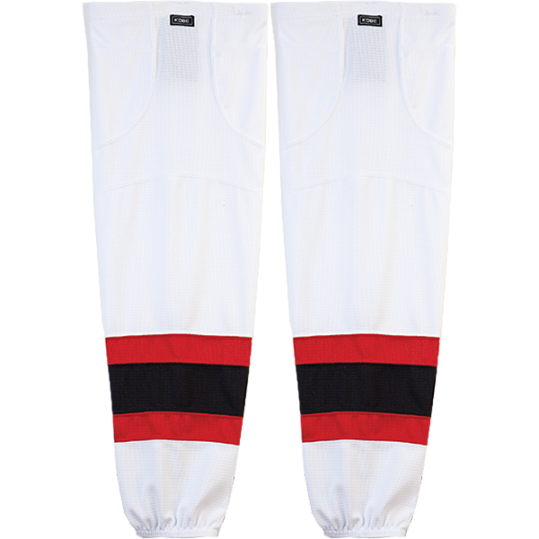 Kobe Sportswear K3GS23H Pro Series New Jersey Devils Home Mesh Ice Hockey Socks