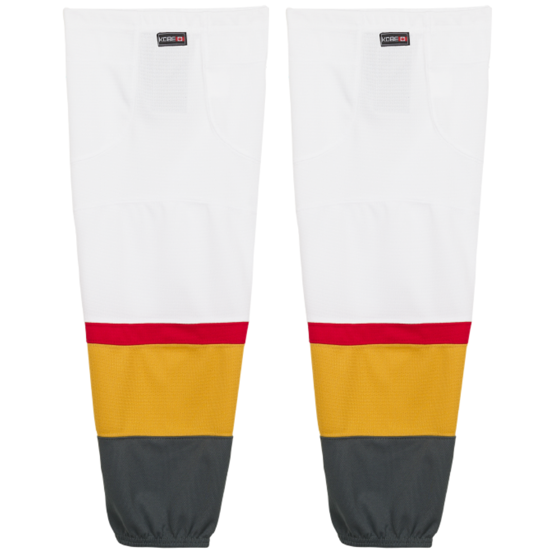 Kobe Sportswear K3GS81H Pro Series Vegas Golden Knights White Mesh Ice Hockey Socks