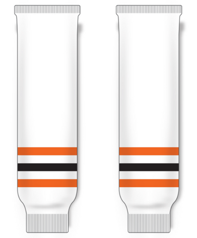 Modelline Lehigh Valley Phantoms Home White Knit Ice Hockey Socks