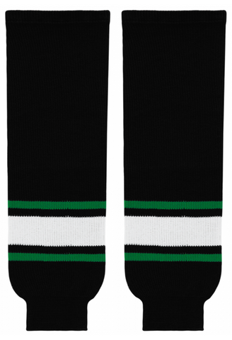Modelline 1990s  Dallas Stars Away Black Knit Ice Hockey Socks