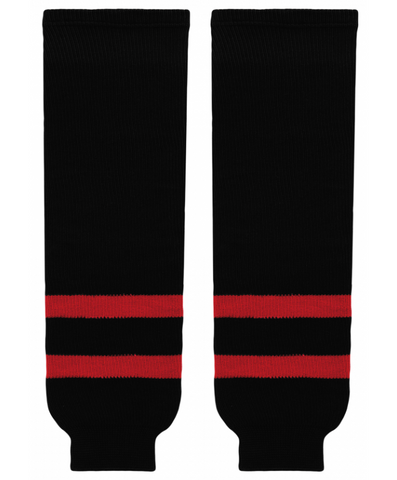 Modelline 1992-2000 Ottawa Senators Away Black Knit Ice Hockey Socks