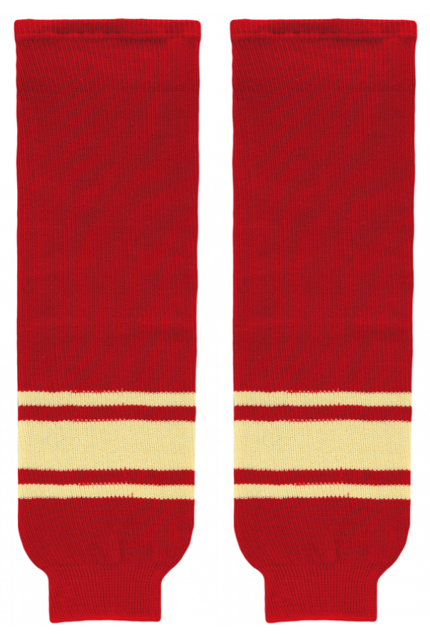 Modelline 2014 Detroit Red Wings Winter Classic Red/Sand Knit Ice Hockey Socks
