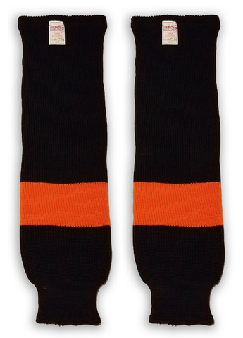 Modelline 2017 Philadelphia Flyers Centennial Classic Black/Orange Knit Ice Hockey Socks
