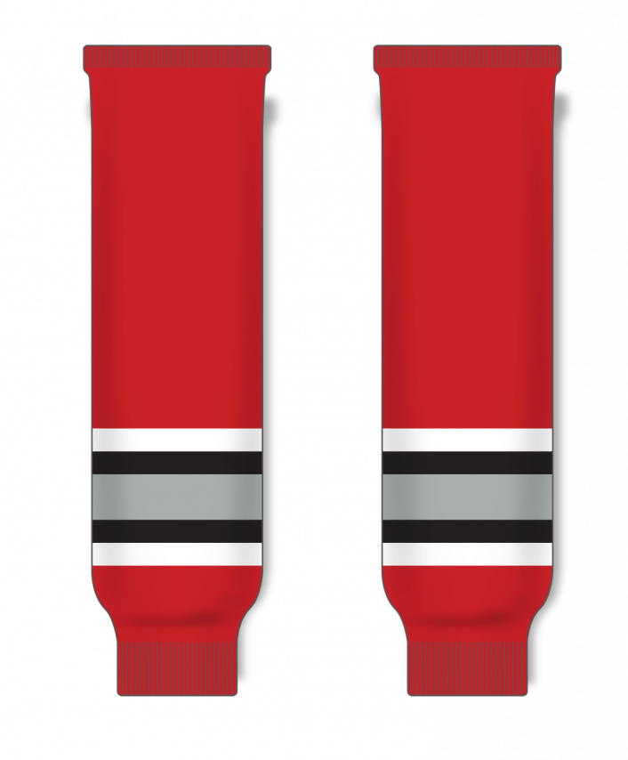 Modelline 1990s Buffalo Sabres Third Red Knit Ice Hockey Socks