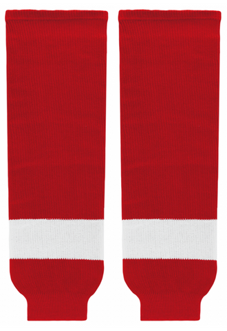 Modelline Detroit Red Wings Home Red Knit Ice Hockey Socks