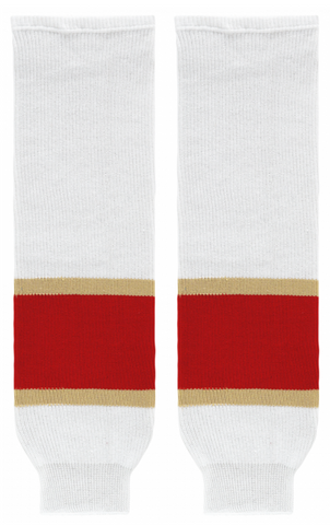 Modelline Florida Panthers Away White Knit Ice Hockey Socks