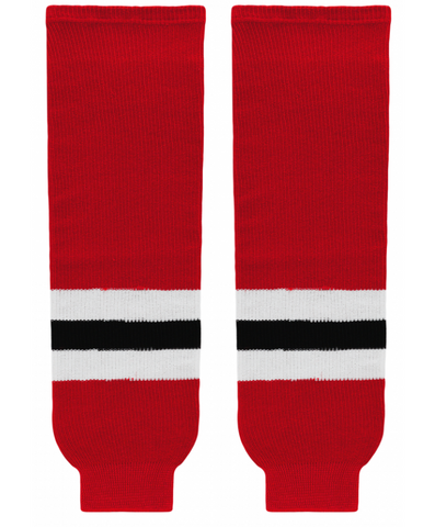 Modelline New Jersey Devils Home Red Knit Ice Hockey Socks