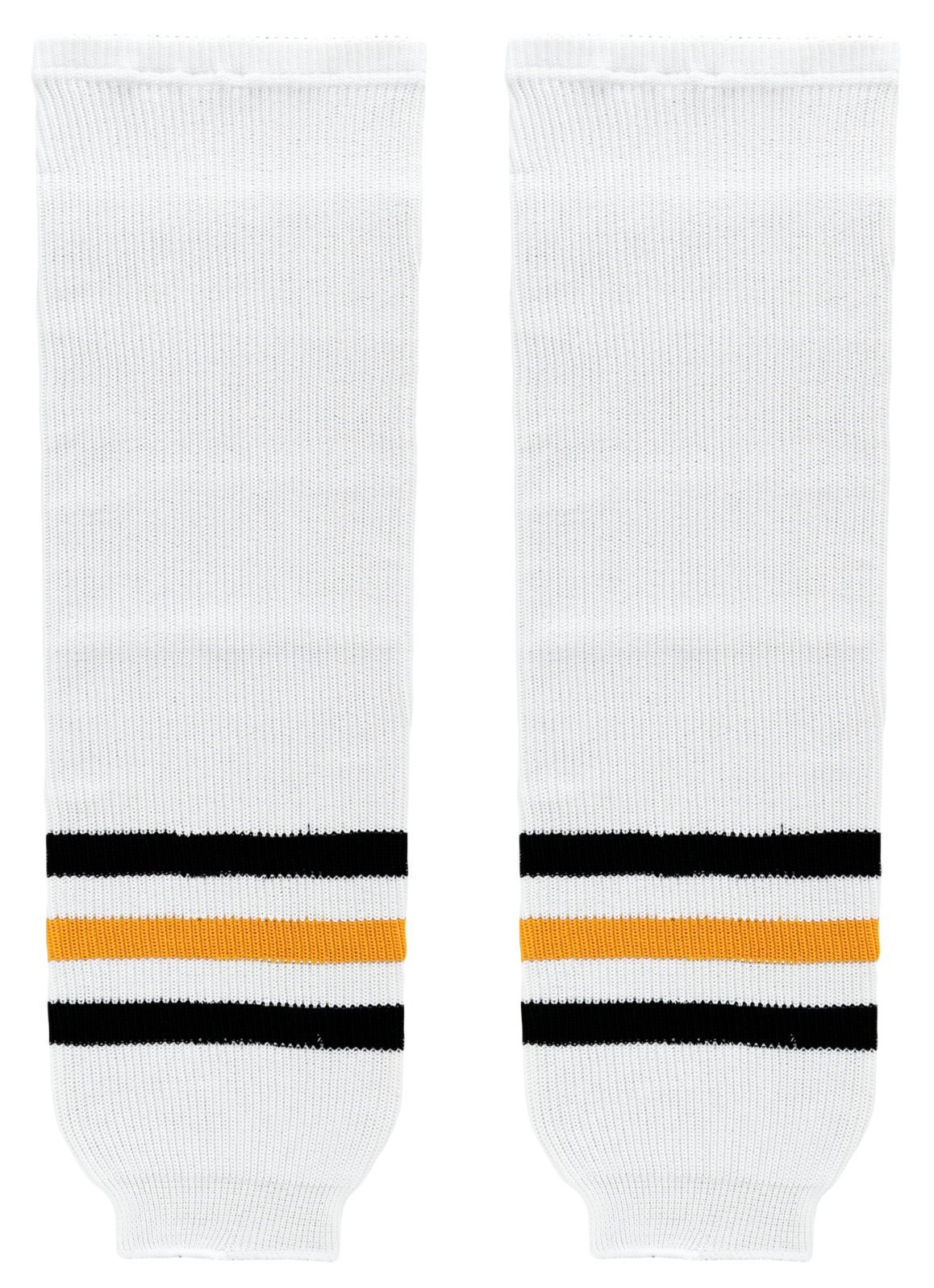 K1 Sportswear Pittsburgh Penguins White Knit Ice Hockey Socks