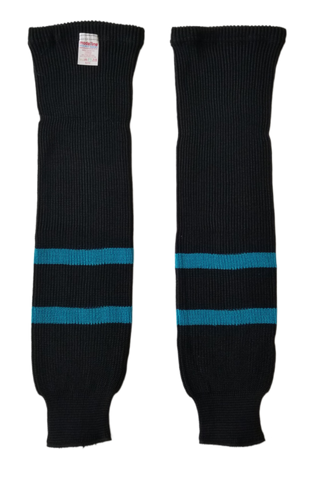 Modelline San Jose Sharks Alternate Black Knit Ice Hockey Socks