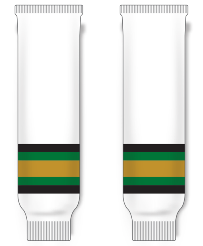 Modelline Val d'Or Foreurs Home White Knit Ice Hockey Socks