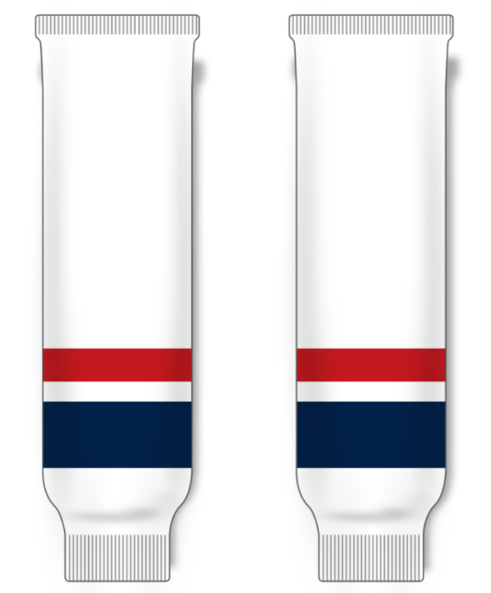 Modelline Windsor Spitfires Home White Knit Ice Hockey Socks