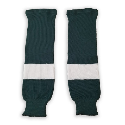 Modelline Michigan State Spartans Away Dark Green Knit Ice Hockey Socks