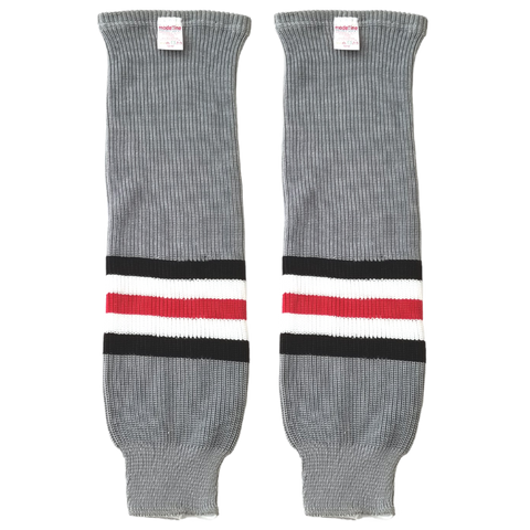 Modelline Ohio State Buckeyes Alternate Grey Knit Ice Hockey Socks