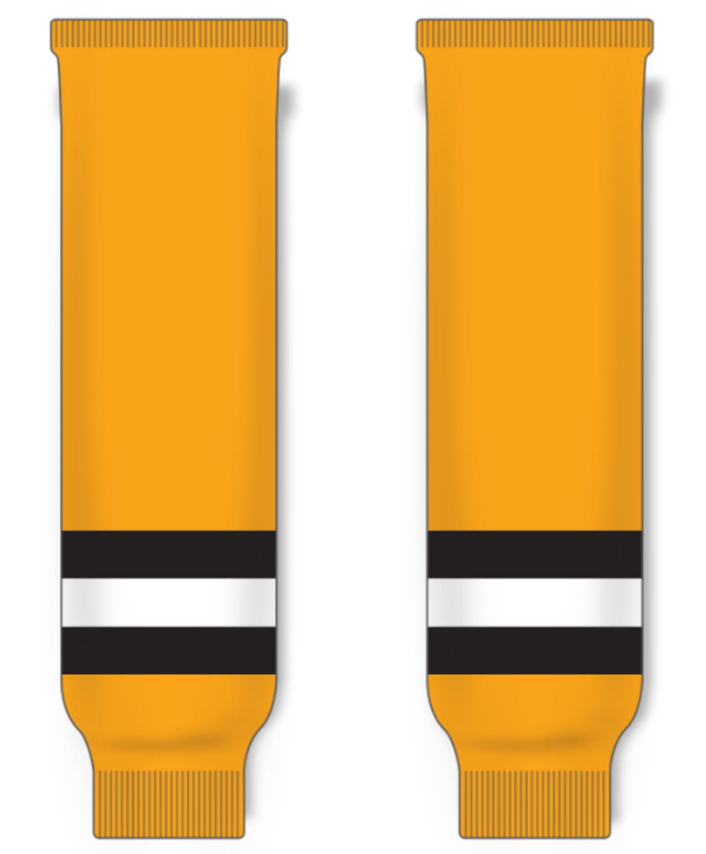 Modelline Providence Bruins Away Gold Knit Ice Hockey Socks