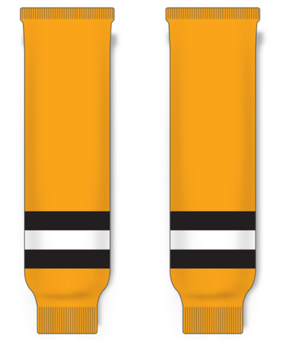 Modelline Providence Bruins Away Gold Knit Ice Hockey Socks