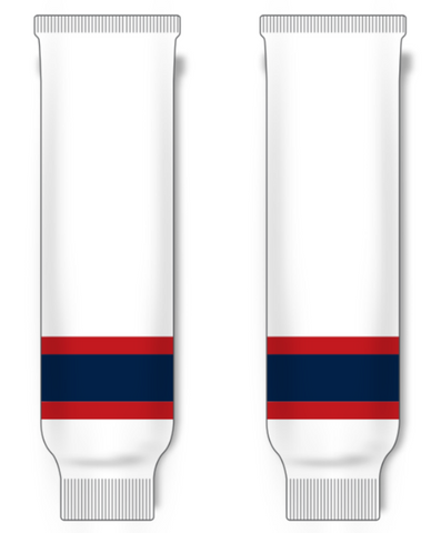 Modelline Regina Pats Home White Knit Ice Hockey Socks