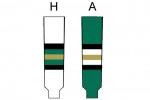 Modelline Val d'Or Foreurs Home White Knit Ice Hockey Socks