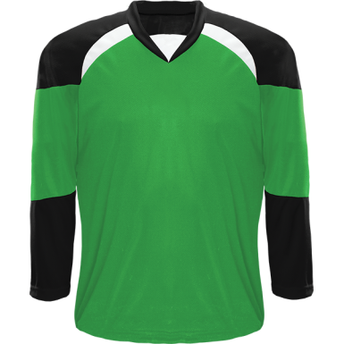 Kobe XJ5 Kelly Green/Black/White Midweight League Hockey Jersey