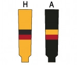 Modelline Belleville Bulls Home Gold Knit Ice Hockey Socks