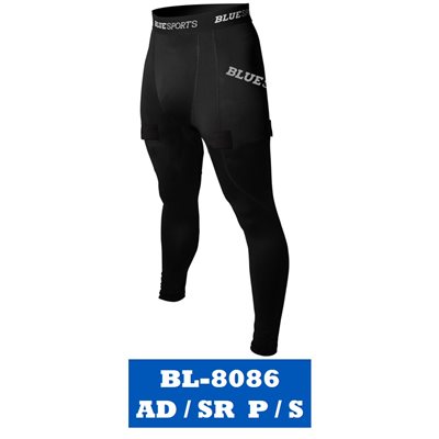 Blue Sports Fitted Pant with Cup - SR