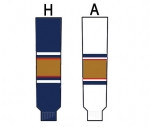 Modelline 2000-11 Edmonton Oilers Away White Knit Ice Hockey Socks