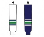 Modelline 1990-97 Hartford Whalers Away Navy Knit Ice Hockey Socks