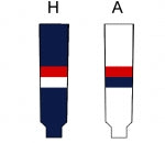 Modelline HC Slovan Bratislava Home Navy Knit Ice Hockey Socks
