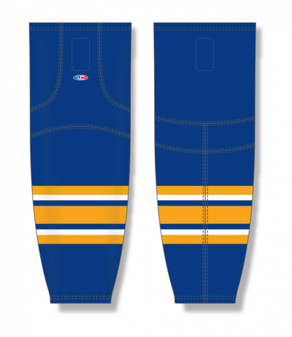 Athletic Knit (AK) HS2100-200 2021 Buffalo Sabres Royal Blue Mesh Ice Hockey Socks