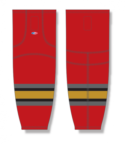 Athletic Knit (AK) HS2100-763 2021 Las Vegas Golden Knights Reverse Retro Red Mesh Ice Hockey Socks