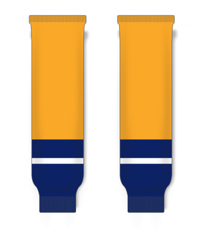 Athletic Knit (AK) HS630-873 2013 Nashville Predators Gold Knit Ice Hockey Socks