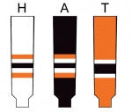 Modelline Lehigh Valley Phantoms Home White Knit Ice Hockey Socks