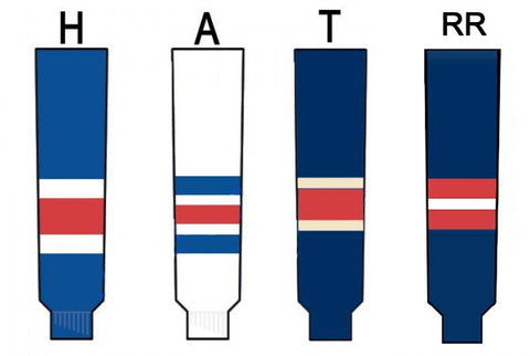 Modelline New York Rangers Reverse Retro Navy Knit Ice Hockey Socks