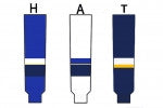 Modelline 2007-2013 St. Louis Blues Third Navy Knit Ice Hockey Socks